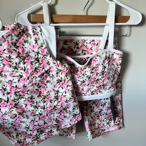 NWT ASTORIA Floral Pink and White Three-Piece SET #3